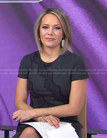 Dylan’s white drop earrings on Today