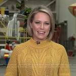Dylan’s yellow cable knit sweater on Today