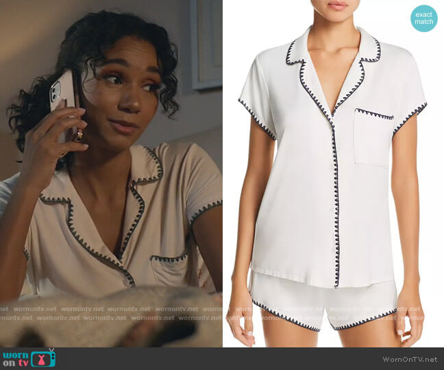 Eberjey Freda Shorty Pajama Set worn by Layla Keating (Greta Onieogou) on All American