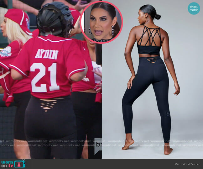 Electric Yoga Love Pocket Leggings worn by Jennifer Aydin on The Real Housewives of New Jersey