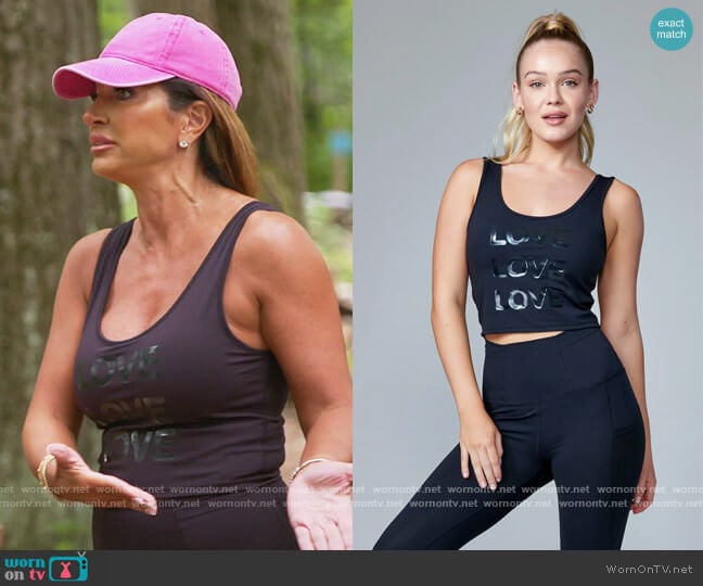 Electirc Yoga Love Tank worn by Teresa Giudice on The Real Housewives of New Jersey