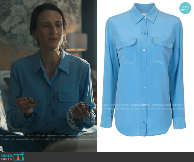 Equipment Signature slim-fit silk shirt