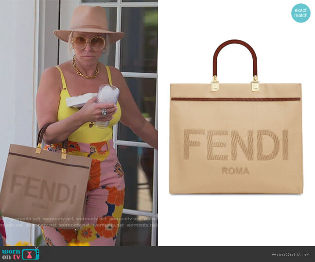 Fendi Medium Sunshine Tote Bag worn by Margaret Josephs on The Real Housewives of New Jersey