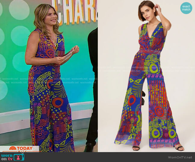 Fuzzi Tuta Mesh Jumpsuit worn by Jenna Bush Hager on Today