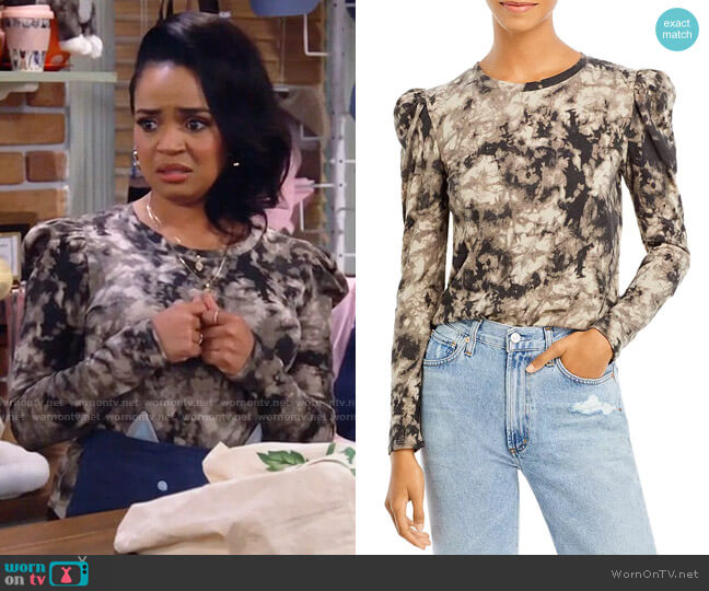 Generation Love Josephine Tie Dyed Top worn by Randi (Kyla Pratt) on Call Me Kat
