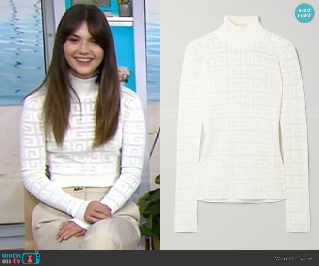 Givenchy Jacquard-Knit Turtleneck Sweater