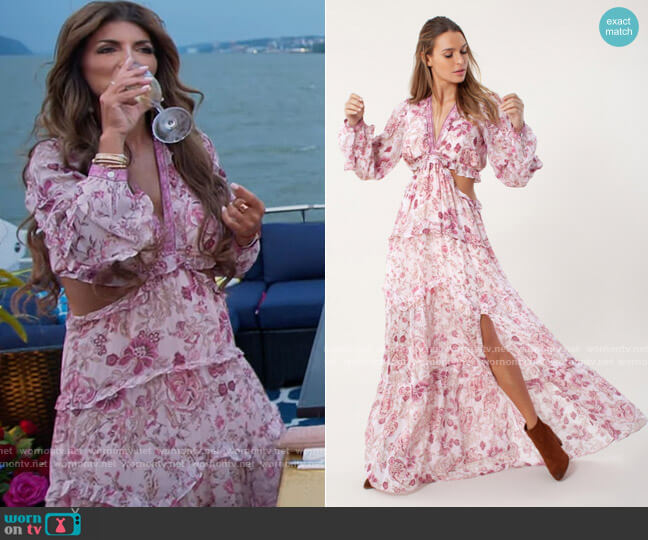 Hale Bob Tiffany Cut Out Dress worn by Teresa Giudice on The Real Housewives of New Jersey