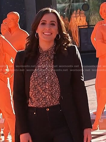 Hallie Jackson’s black zip-waist coat on Today