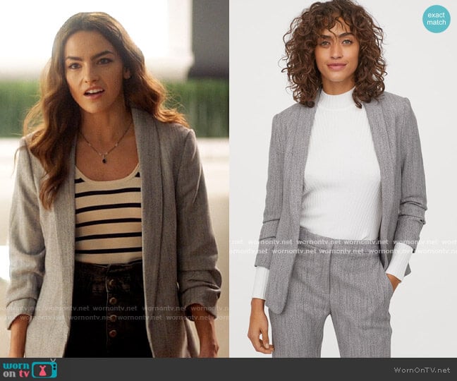 H&M Shawl Collar Jacket worn by Allegra Garcia (Kayla Compton) on The Flash