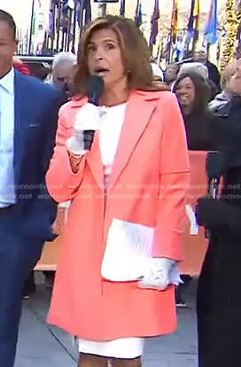 Hoda’s orange coat on Today