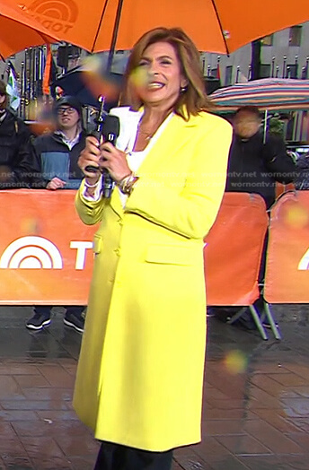 Hoda’s yellow coat on Today