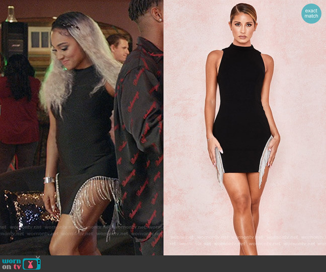 House of CB Charlize Crystal Trim Dress