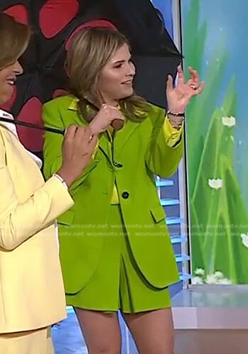 Jenna’s green blazer and shorts on Today