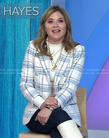 Jenna’s white plaid blazer on Today