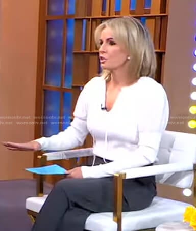 Jennifer’s white puff sleeve top on Good Morning America