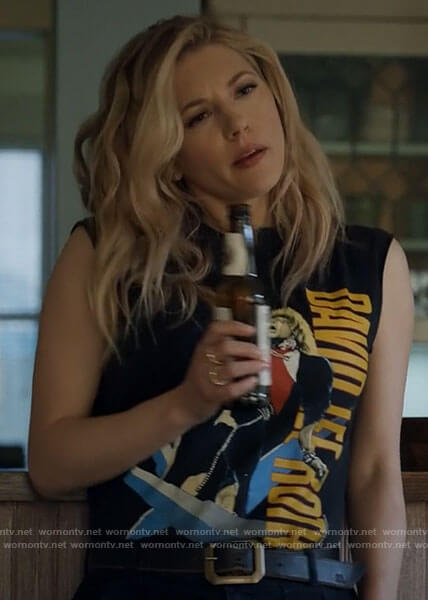 Jenny’s David Lee Roth t-shirt on Big Sky