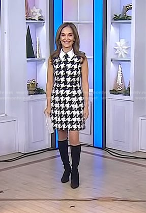 Joy Bauer’s houndstooth dress on Today