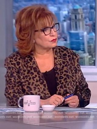 Joy’s leopard print blazer on The View