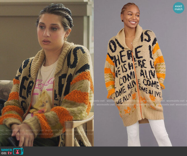 Kimchi Blue Love Is Here Oversized Cardigan worn by Nomi Segal (Emily Arlook) on Grown-ish