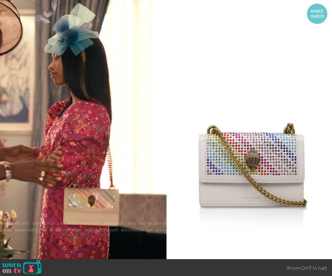 Kurt Geiger Rainbow Shoreditch Crossbody worn by Ashley Banks (Akira Akbar) on Bel-Air