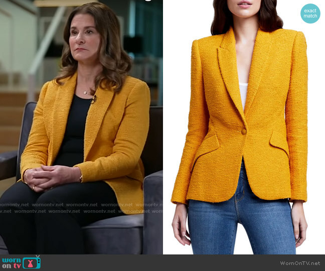 L'Agence Chamberlin Blazer in Dark Mustard