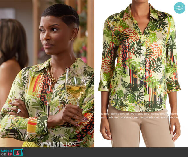 L'Agence Dani Top worn by Rose King (Samantha Walkes) on The Kings of Napa