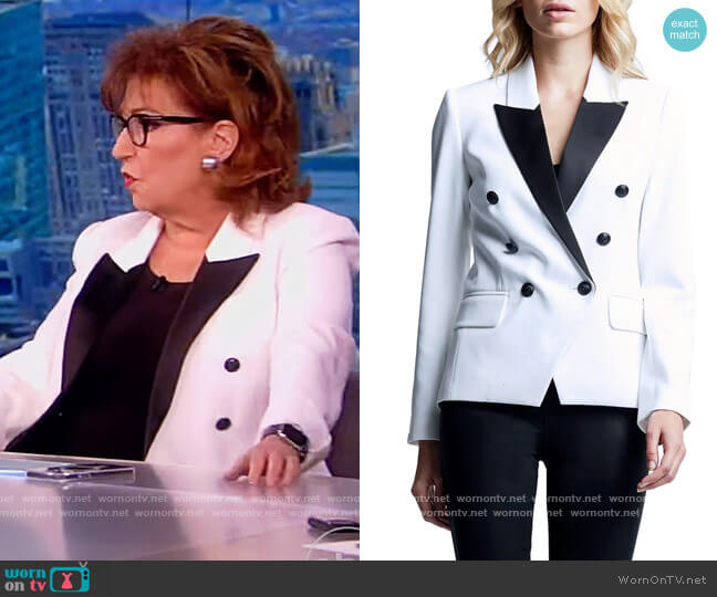 L'Agence Kenzie Contrast Lapel Blazer worn by Joy Behar on The View
