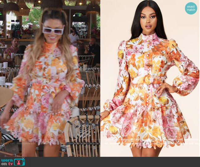 Latiste Floral Crochet Dress worn by Adriana de Moura (Adriana de Moura) on The Real Housewives of Miami