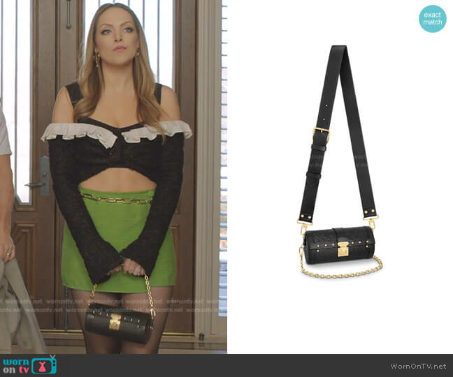 Louis Vuitton Epi Papillon Trunk Bag worn by Fallon Carrington (Elizabeth Gillies) on Dynasty