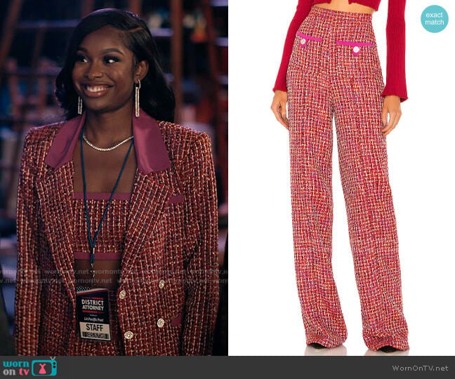 Lovers & Friends Nadja Top worn by Hilary Banks (Coco Jones) on Bel-Air