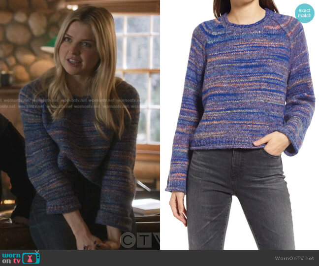 Madewell Kersdale Space Dye Pullover Sweater