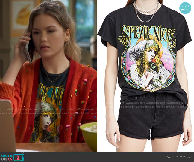 Madeworn Rock Stevie Nicks Tee worn by Orly Bremer (Kyla Kenedy) on Mr Mayor