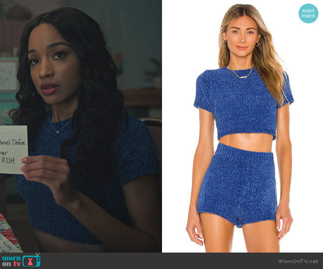 Majorelle Denitza Chenille Top worn by Tabitha Tate (Erinn Westbrook) on Riverdale
