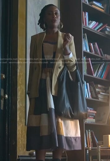 Malika’s patchwork midi dress on Good Trouble