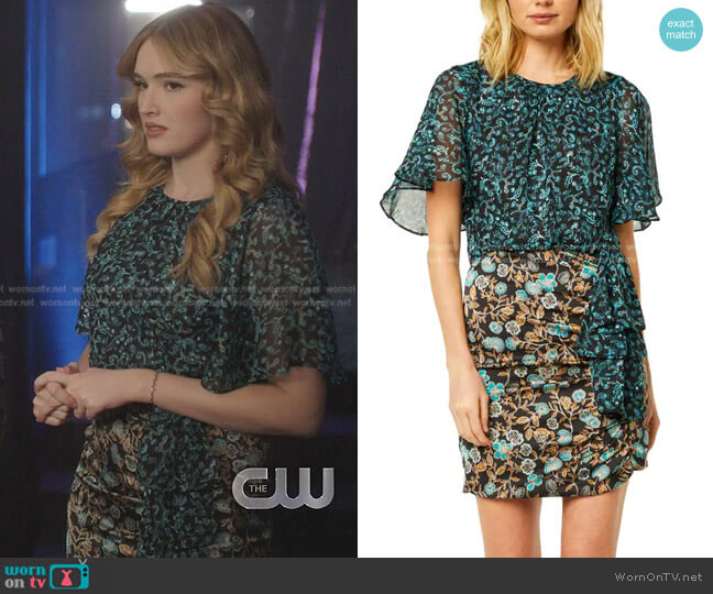 Misa Talia Mix Floral Dress worn by Kirby Anders (Maddison Brown) on Dynasty