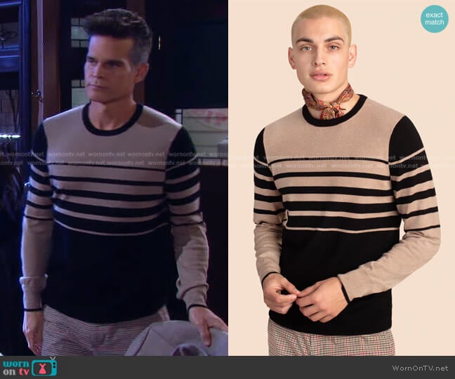 Mr Turk Conley Crewneck Sweater worn by Leo Stark (Greg Rikaart) on Days of our Lives