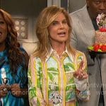 Natalie’s dalmation print dress on The Talk