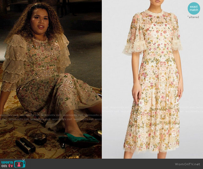 Needle & Thread Enchanted Meadow Ballerina Dress worn by Josefina Reyes (Mareya Salazar) on Charmed