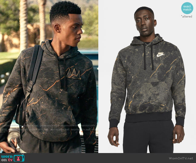 Nike Gold Pullover Hoodie worn by Will Smith (Jabari Banks) on Bel-Air