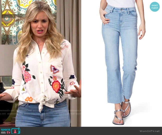 Paige Atley Ankle Flare in Joannis worn by Gemma (Beth Behrs) on The Neighborhood