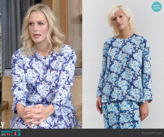 Rachel Comey Spright Top worn by Ali Wentworth on Live with Kelly and Mark
