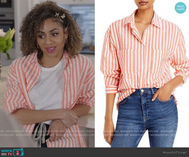 Rahi Naomi Button Up Shirt worn by Patience (Chelsea Tavares) on All American