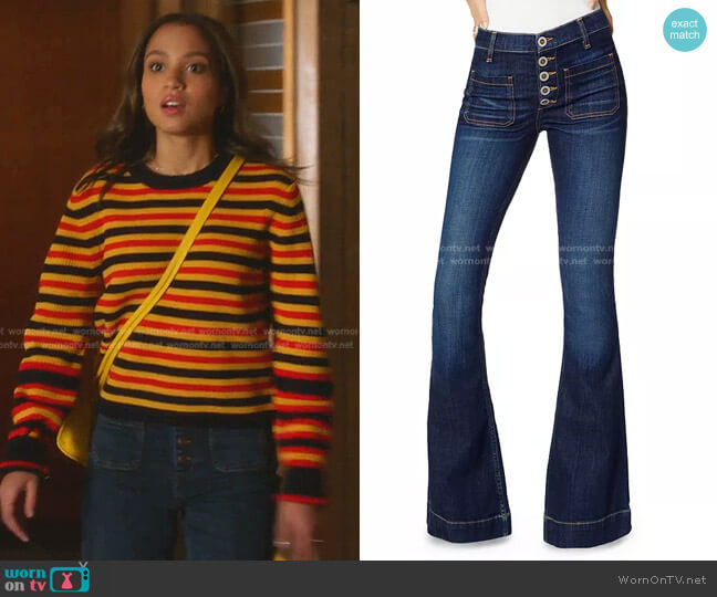 Ramy Brook Cindy Jeans in Dark Wash worn by May Grant (Corinne Massiah) on 9-1-1