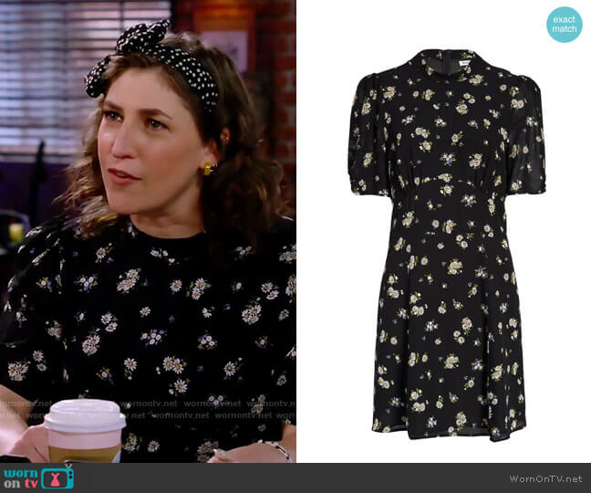 Reformation Maylin Floral Print Dress worn by Kat Silver (Mayim Bialik) on Call Me Kat