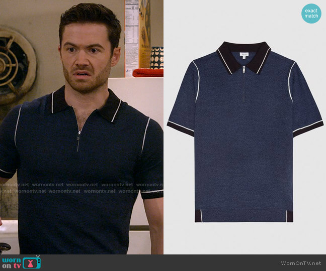 Reiss Regis Polo Shirt worn by Charlie (Tom Ainsley) on How I Met Your Father