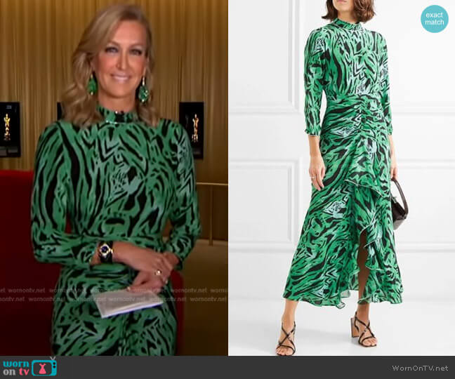 Rixo London Lucy Maxi Dress worn by Lara Spencer on Good Morning America