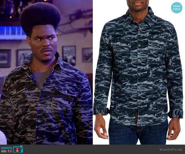 Robert Graham Lacombe Shirt worn by Carter (Julian Gant) on Call Me Kat
