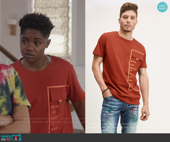 Ron Tomson True Happiness Tee worn by Tamia Cooper (Bre Z) on All American