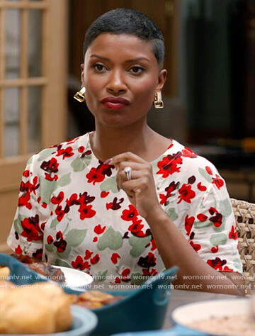 Rose’s floral tee on The Kings of Napa