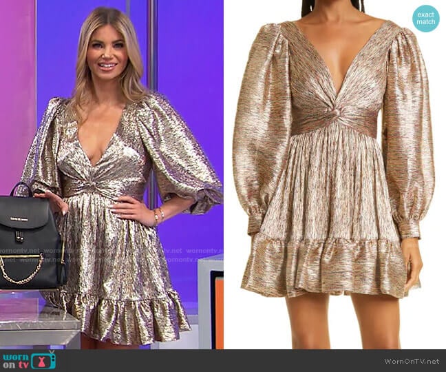 Sabina Musayev Roxana Dress worn by Amber Lancaster on The Price is Right